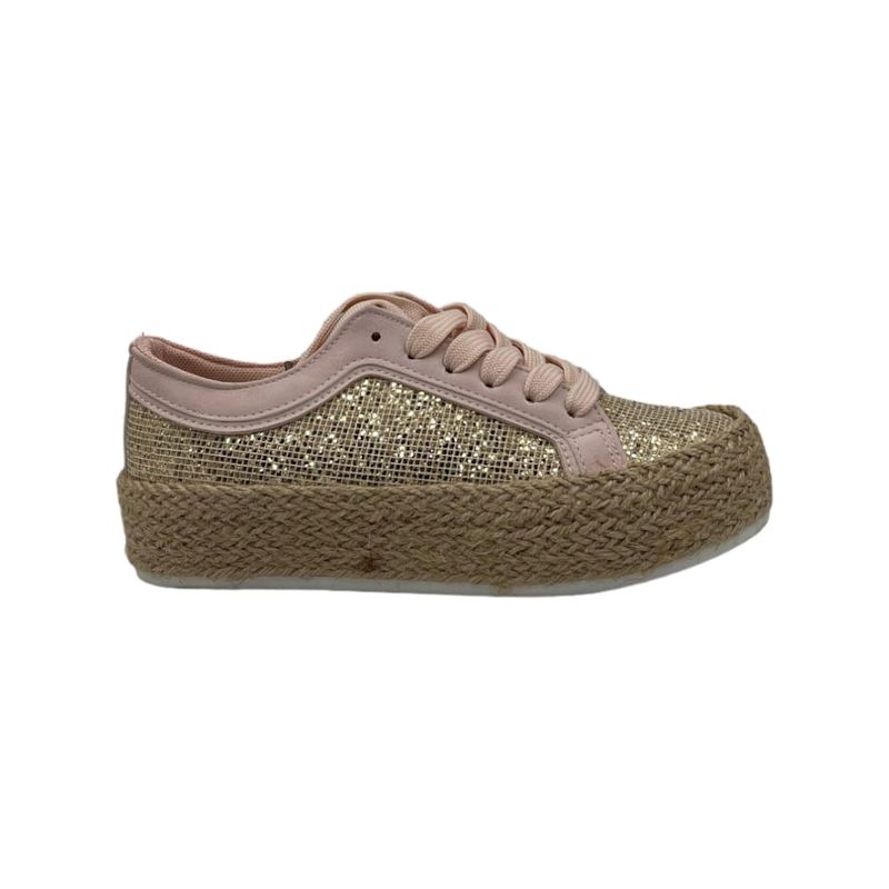 HERIEL - Zapatilla Rosa Plataforma Mujer