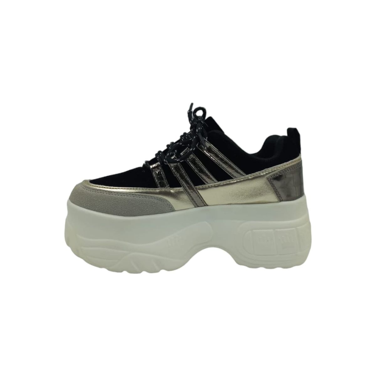 HERIEL - Zapatilla Negra Plataforma Mujer