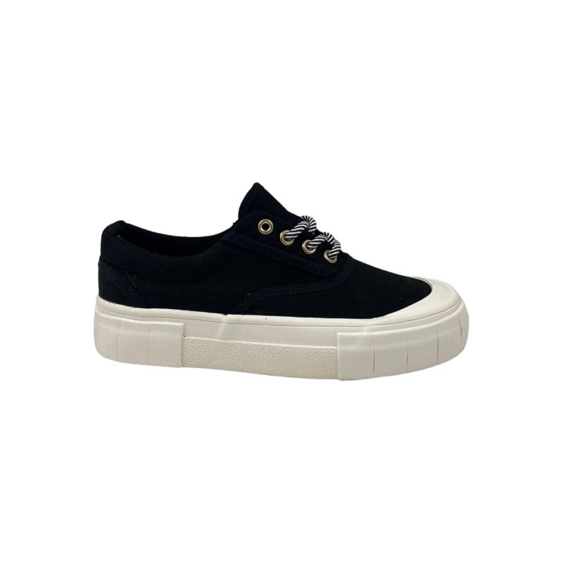 HERIEL - Zapatilla Negra Plataforma Mujer