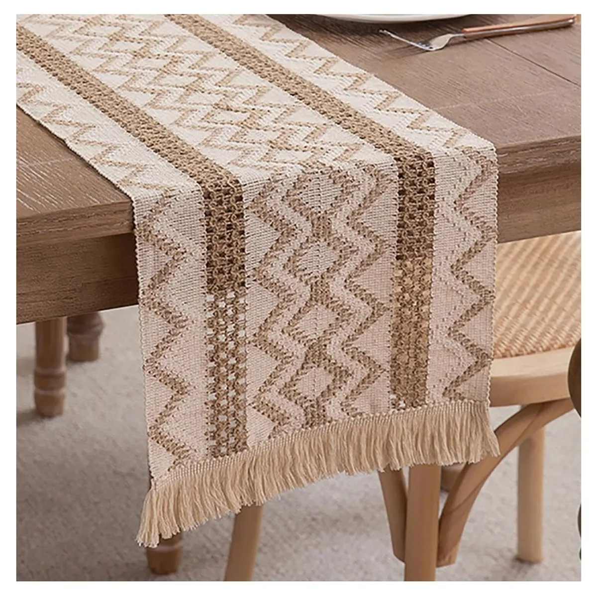 ALMA & DECO - Camino de Mesa Nature Etnic 30 cm. X 180 cm.