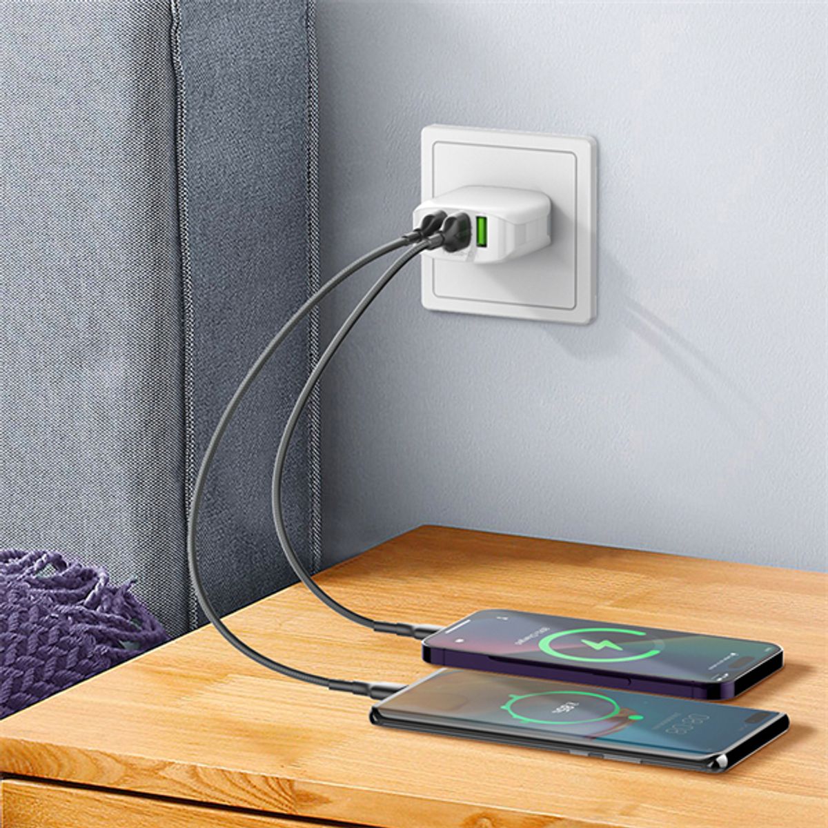 LDNIO - Cable USB-C Reforzado 2 m LDNIO LS852