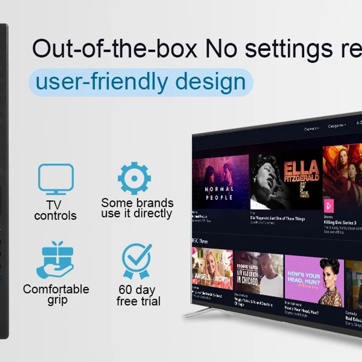 GENERICO - Control Remoto Smart Tv Universal RM-014S+