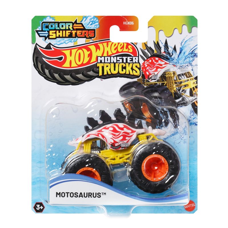 HOT WHEELS - HOT WHEELS MONSTER TRUCKS COLOR SHIFTERS 1:64 - MOTOSAURUS