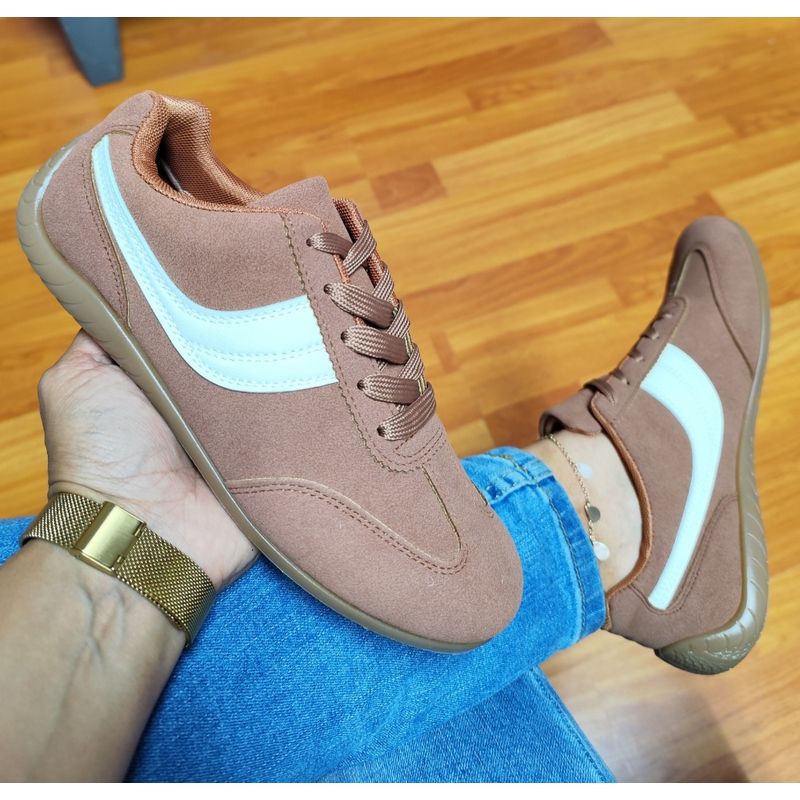 SNOOPY - Zapatillas Casuales para Dama Color Camel  M448