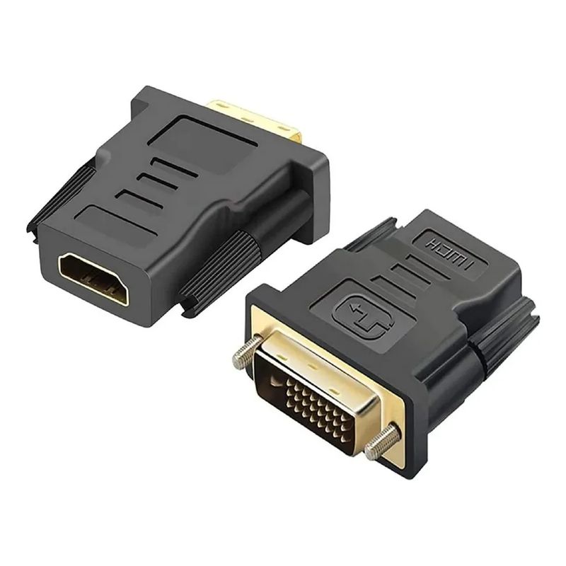 GENERICO - Adaptador Conversor Dvi 24 + 1 Macho A Hdmi Hembra 1080p Hd
