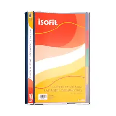 ISOFIT - Carpeta multimateria con separadores y fastener oficio