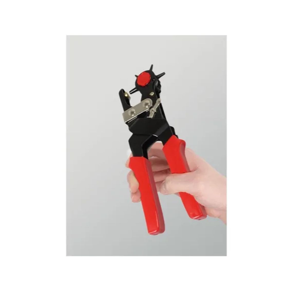 GENERICO - Alicate Sacabocados Perforador Cuero Cinturón Cartera Goma