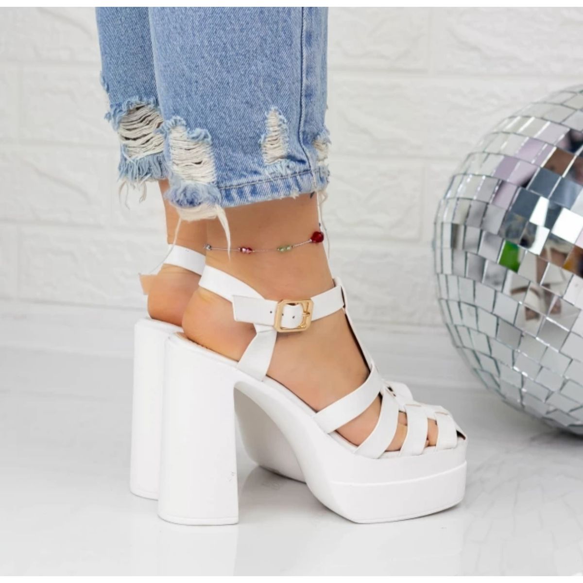 SNOOPY - Sandalias  Mujer  Taco Alto con Plataforma M397