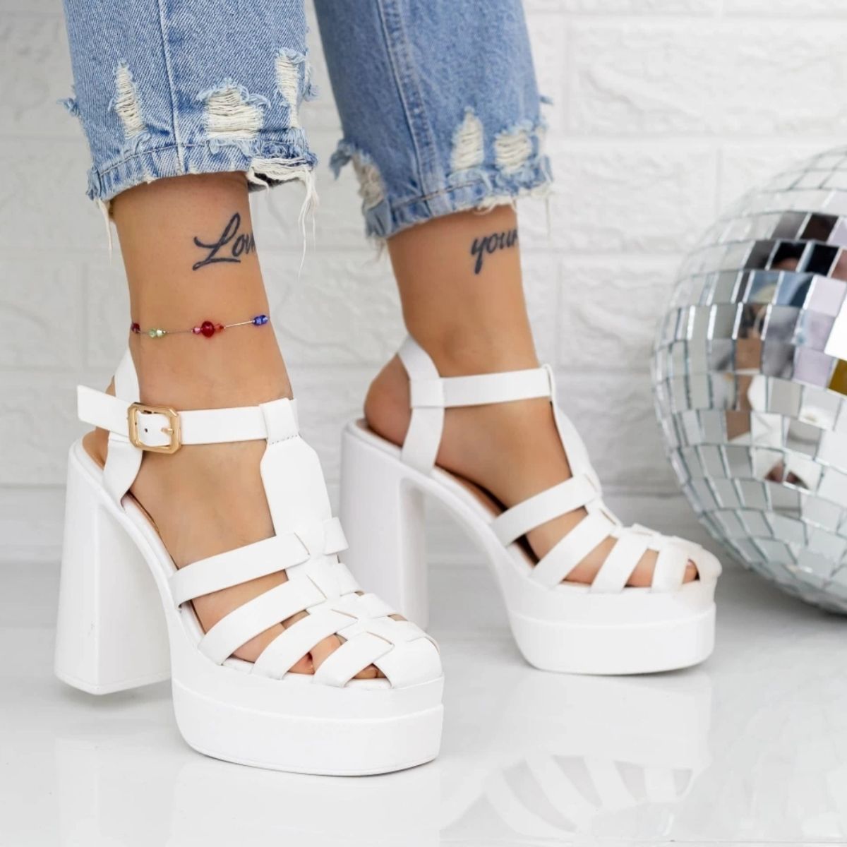 SNOOPY - Sandalias  Mujer  Taco Alto con Plataforma M397