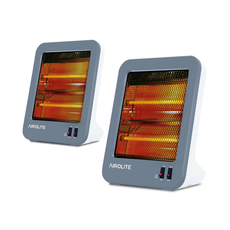 AIROLITE - PACK X2  CALEFACTOR CUARZO VERTICAL 800W HQ80