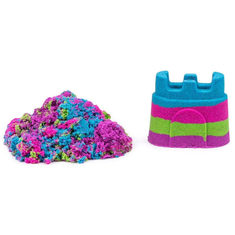 ANSALDO - MINI CASTILLO ARCOIRIS 150 GRAMOS ARENA MAGICA KINETIC SAND