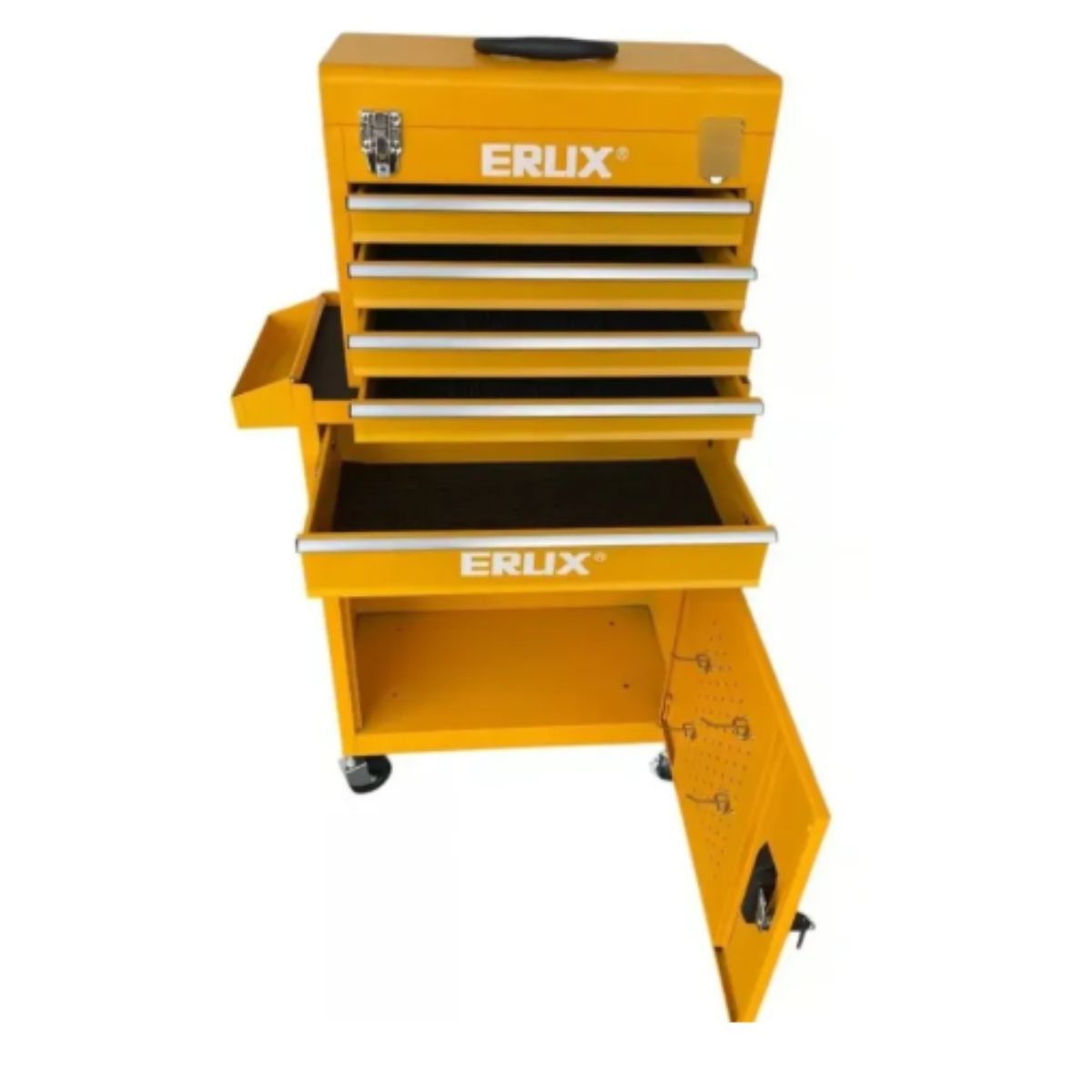 ALTERNATIVE - Gabinete Metálico para Herramientas Con Ruedas Amarillo