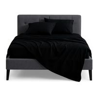 Juego De Sábanas 800 Hilos 20 Plazas Negro Elegante