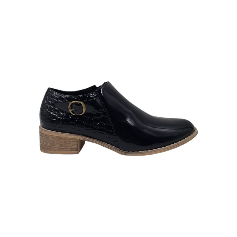 HERIEL - Zapato Negro Bajo Charol