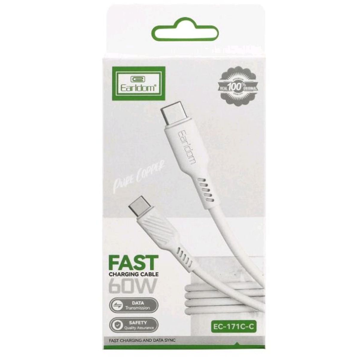 GENERICO - Cable USB-C Earldom EC-171C-C