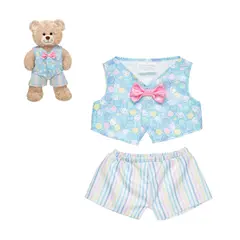 BUILD A BEAR - Conjunto peluche Cinnamoroll chaleco y pantalón