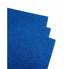 GENERICO - Pliego Goma Eva Glitter 40x60cm Color Azul Lago