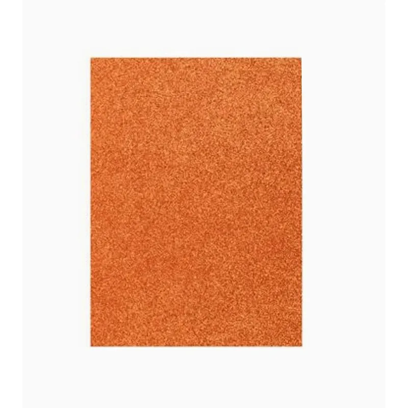 GENERICO - Pliego Goma Eva Glitter 40X60Cm Color Naranjo
