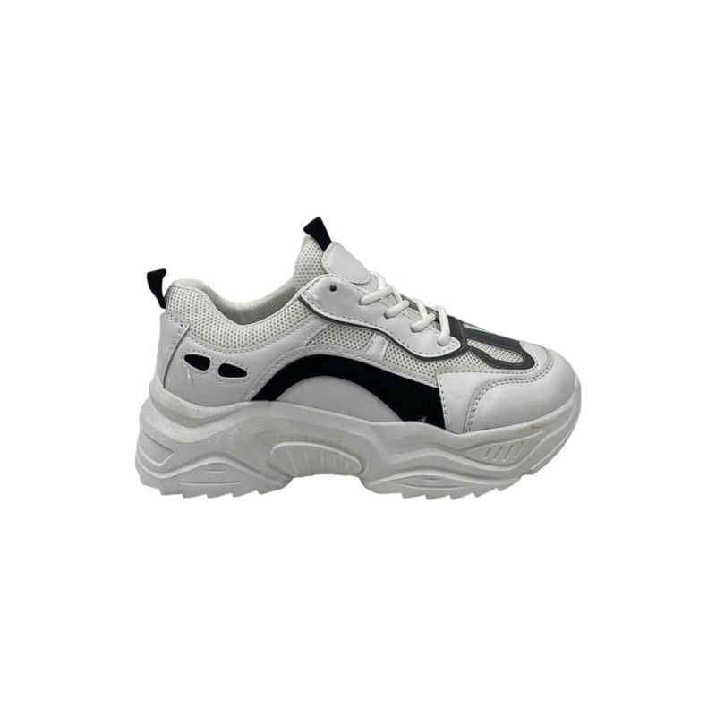 HERIEL - Zapatilla Blanca Plataforma Mujer