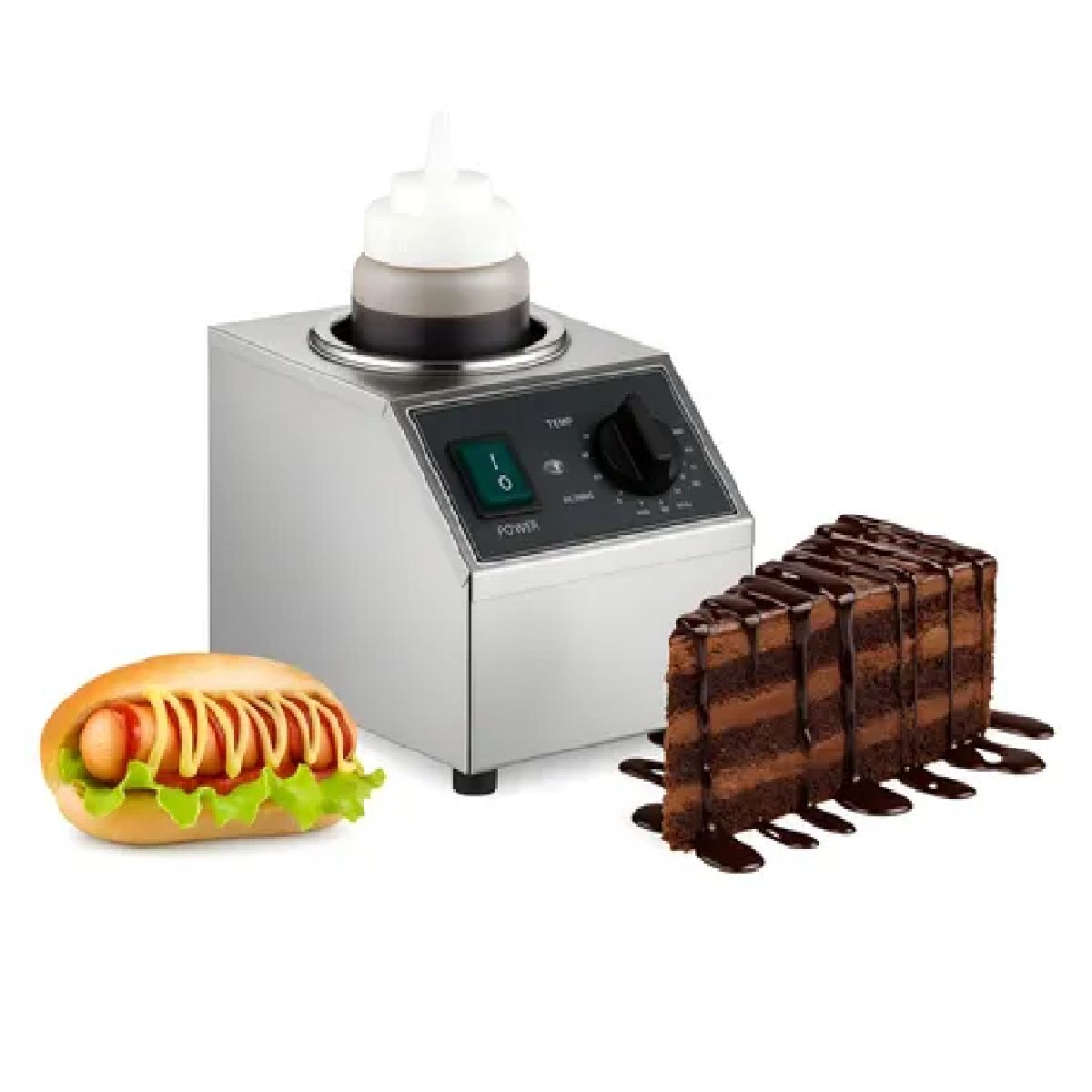 PASTELERIUSCL - Botella Dispensador Calentador De Botellas De Salsas 22oz Maquina De Salsas Dispensador Eléctrico