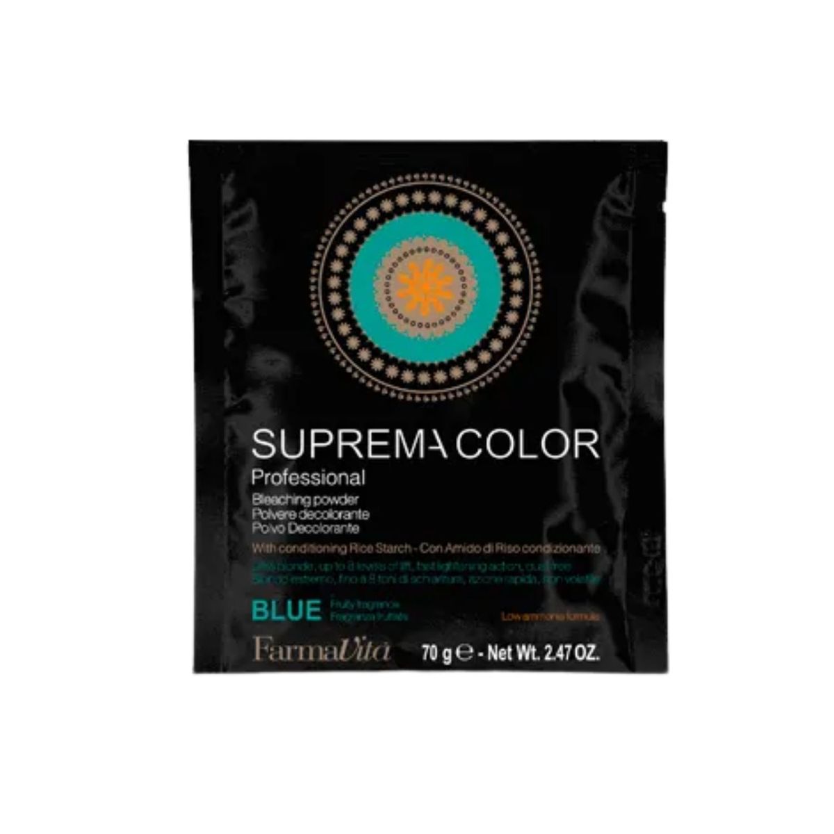 FARMAVITA - Decolorante Color Suprema Polvo 70g Aclara hasta 8 tonos