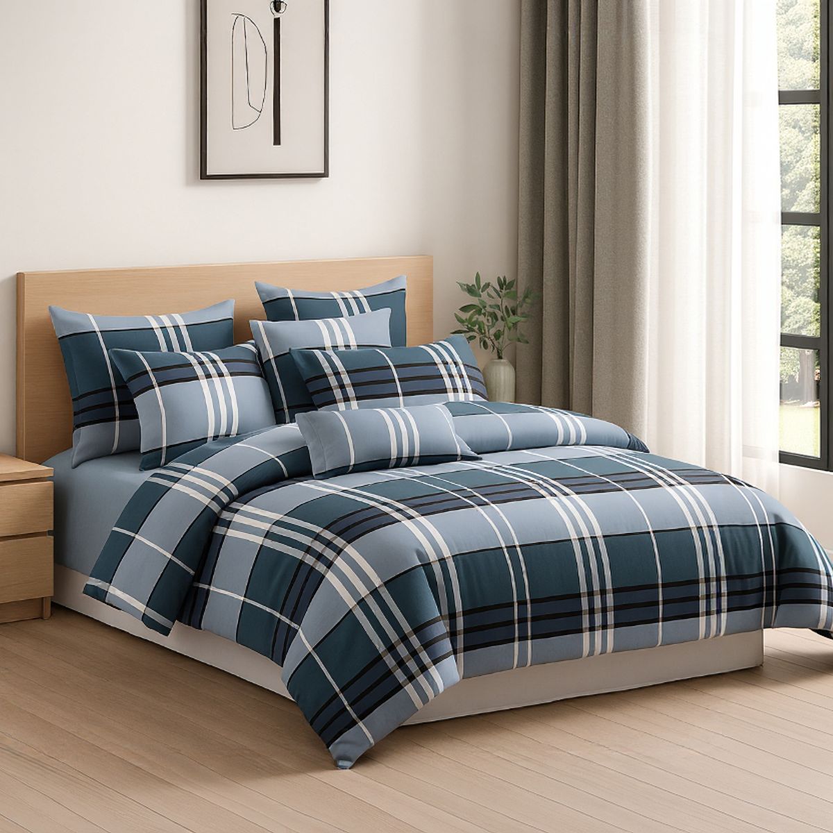 ARMONIA - Sábana King Algodón - 800 Hilos Calidad Hotelera Suave