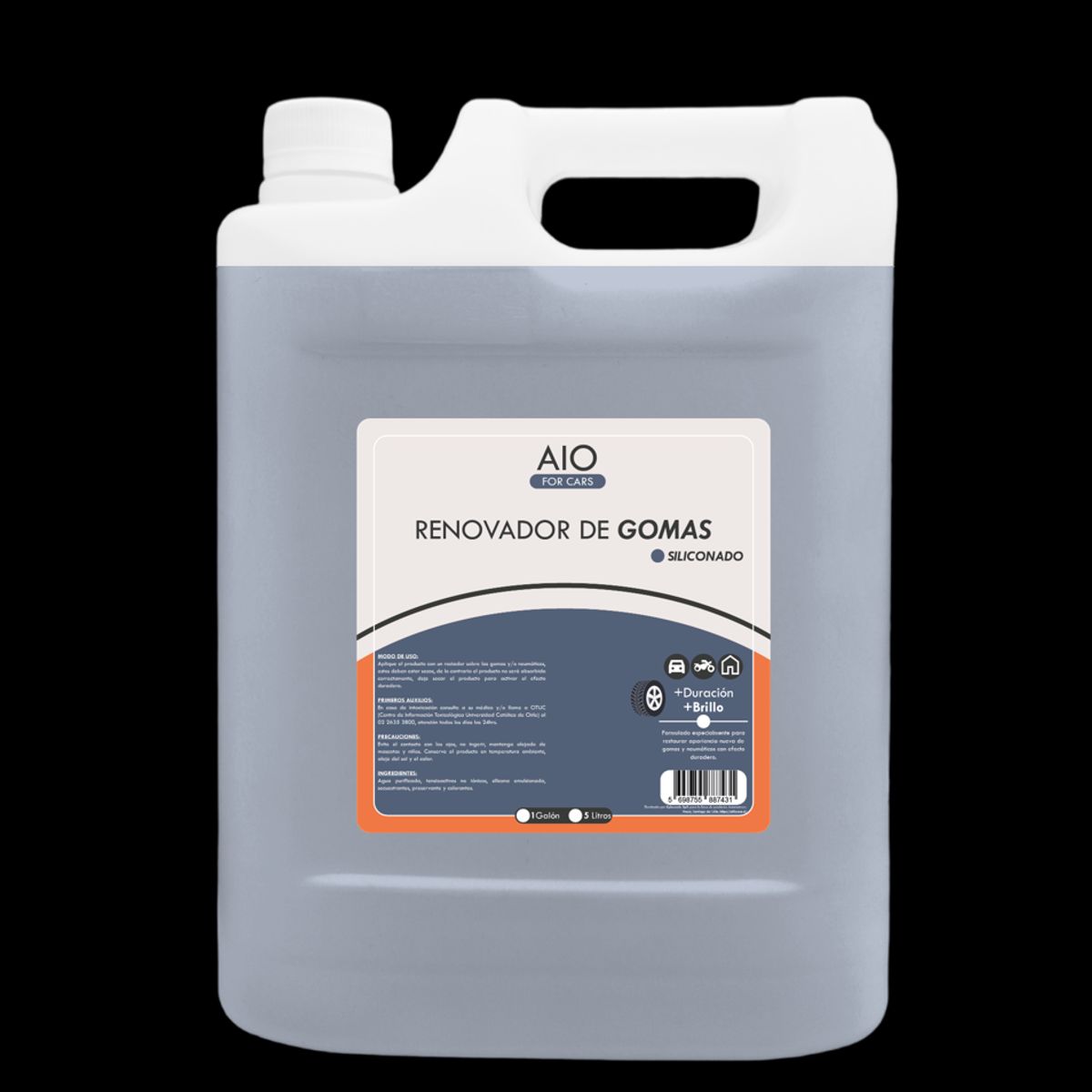 GENERICO - Renovador De Gomas & Neumáticos Ultra Duradero 5 Litros