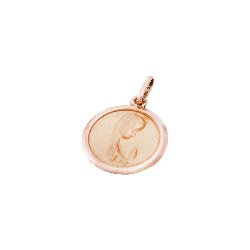 JB JOYAS BARON - Colgante Virgen Niña Oro Miel 18kt