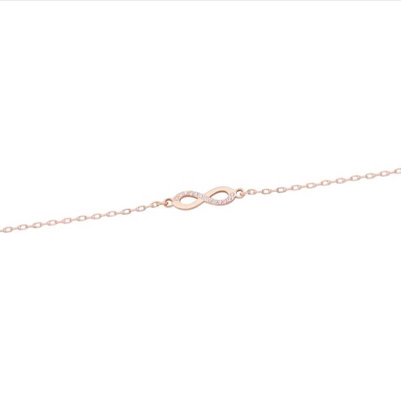 JB JOYAS BARON - Pulsera Oro Miel 18kt Infinito Circonitas