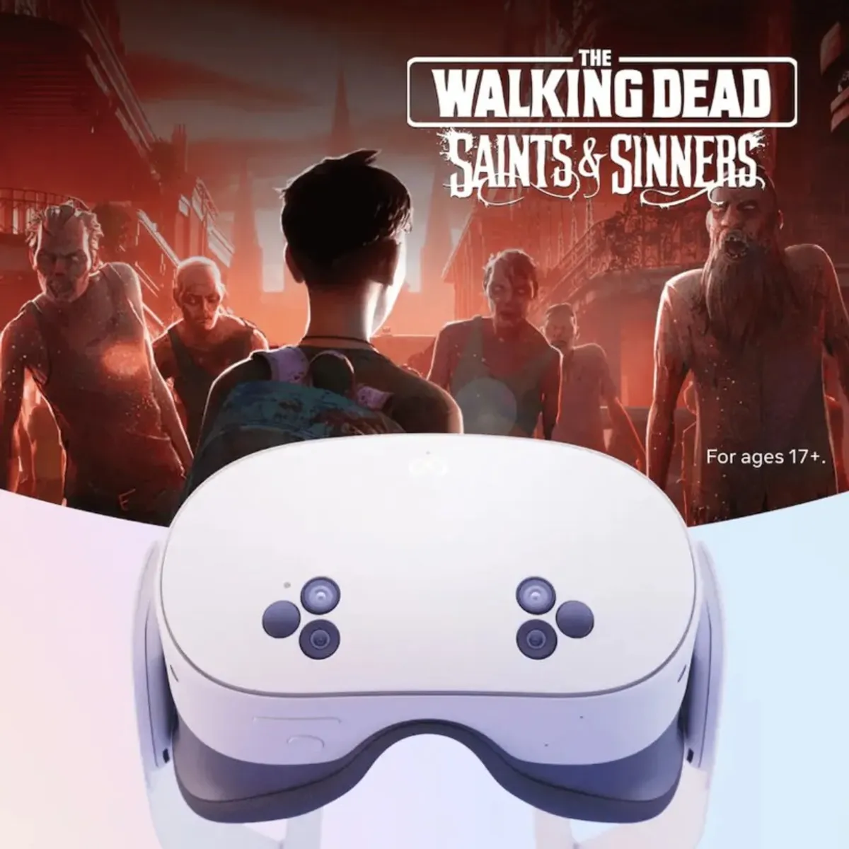 META - Meta Quest 3S 128GB Lentes Realidad Aumentada + The Walking Dead Saints & Sinners
