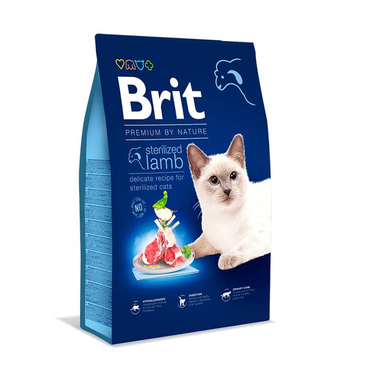 BRIT - BRIT PREMUM by Nature CAT Sterilized Lamb 8 Kg