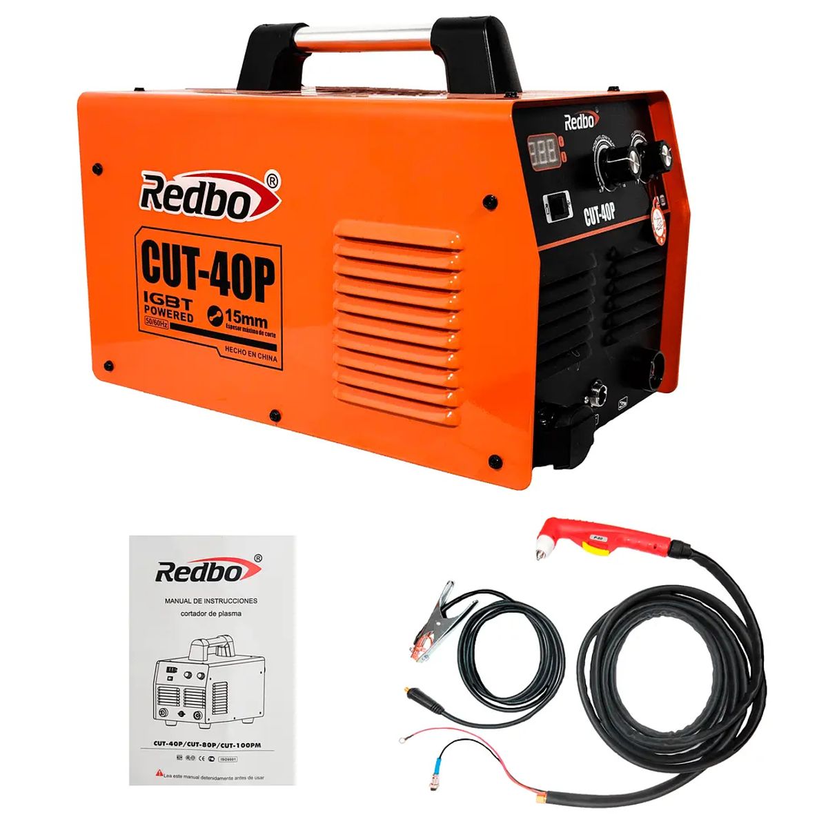 REDBO - CORTADORA DE PLASMA CUT40P 15MM REDBO COMPRESOR INCLUIDO