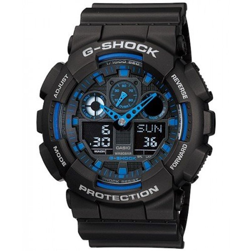 CASIO - RELOJ CASIO GSHOCK  GA100-1A2 HOMBRE TACTICO ANTIGOLPE