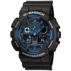 CASIO - RELOJ GSHOCK GA100-1A2 HOMBRE TACTICO ANTIGOLPE