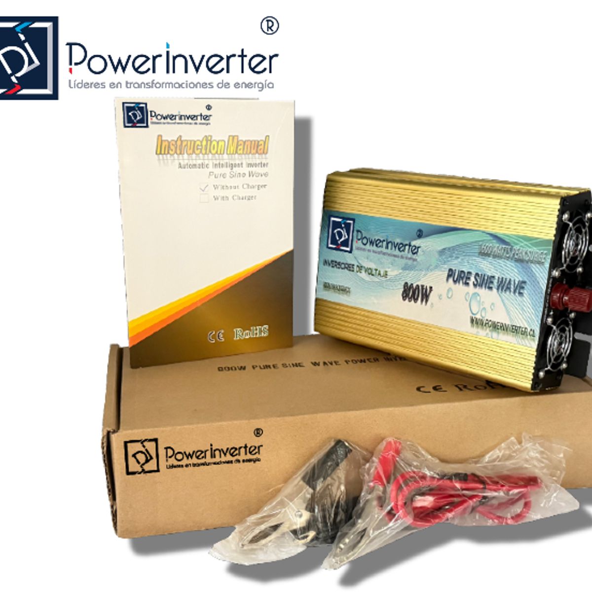 GENERICO - INVERSOR VOLTAJE 24VDC220VAC 800W PSW