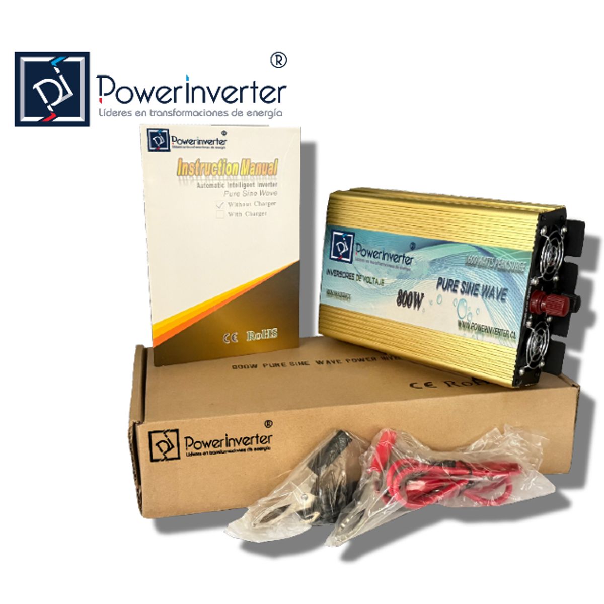 GENERICO - INVERSOR VOLTAJE 24VDC220VAC 800W PSW