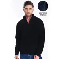 AGW - Sweater Chaleco Térmico Forrado Chiporro Mezcla Lana Hombre