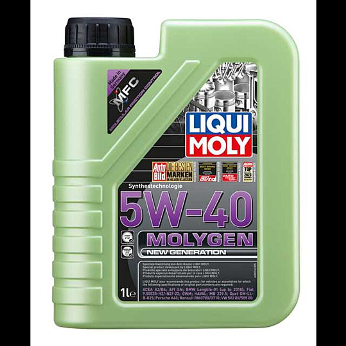 LIQUI MOLY - Aceite Liqui Moly Molygen 5W-40 1 lt