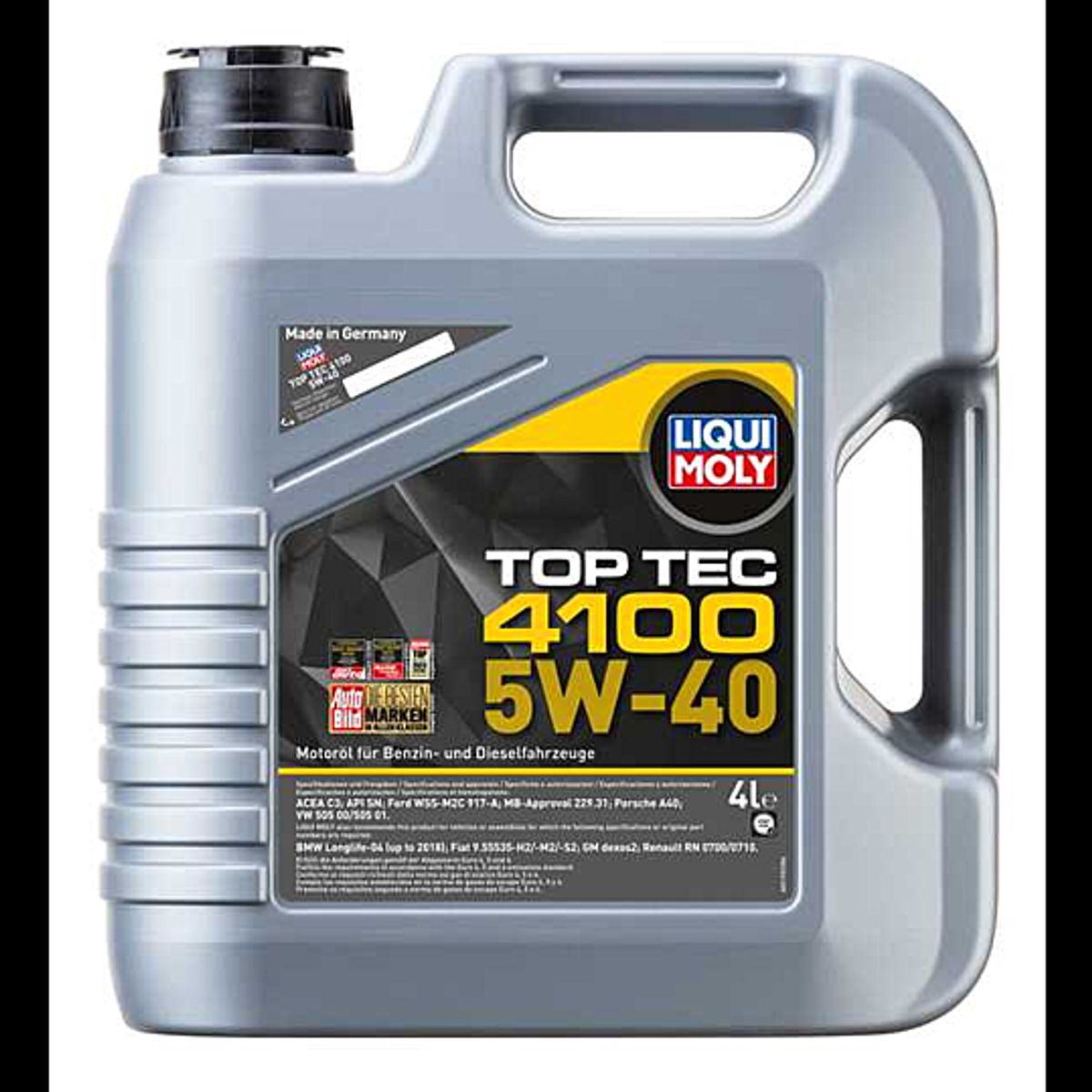 LIQUI MOLY - Aceite Liqui Moly Top Tec 4100 5W-40 4 lt