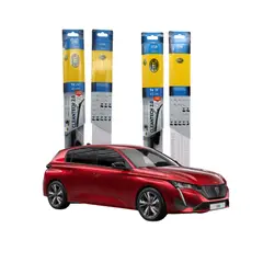HELLA - Kit Plumillas Limpiaparabrisas 24 Y 18 Peugeot 308 2014-2022