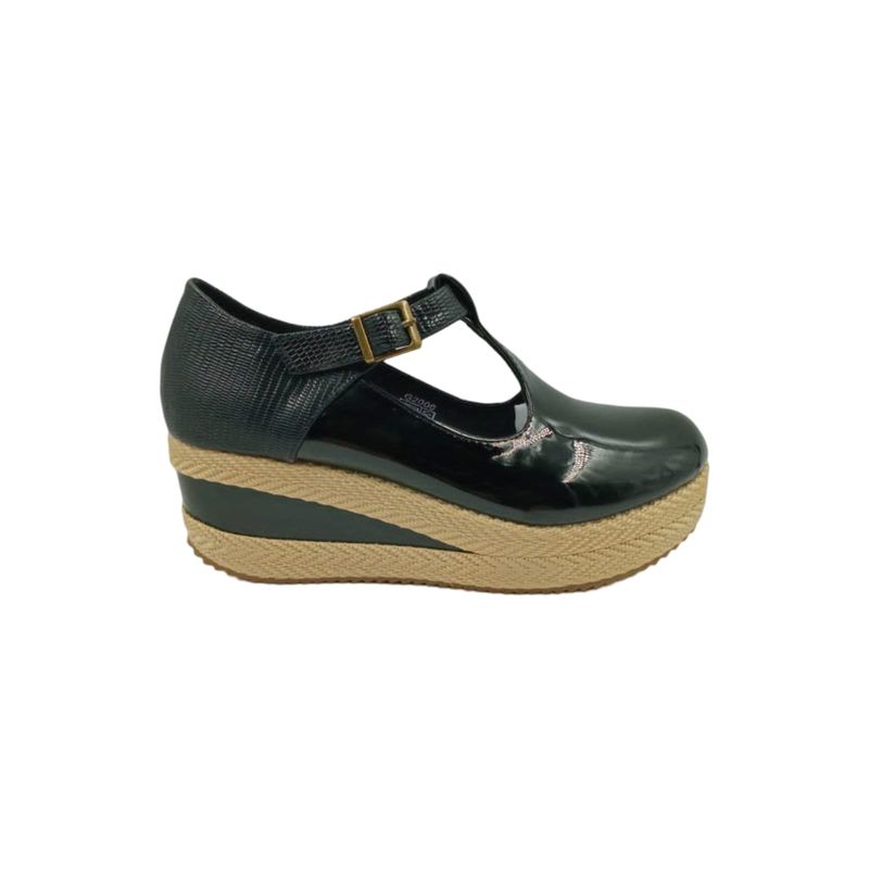 HERIEL - Zapato Negro Charol Plataforma
