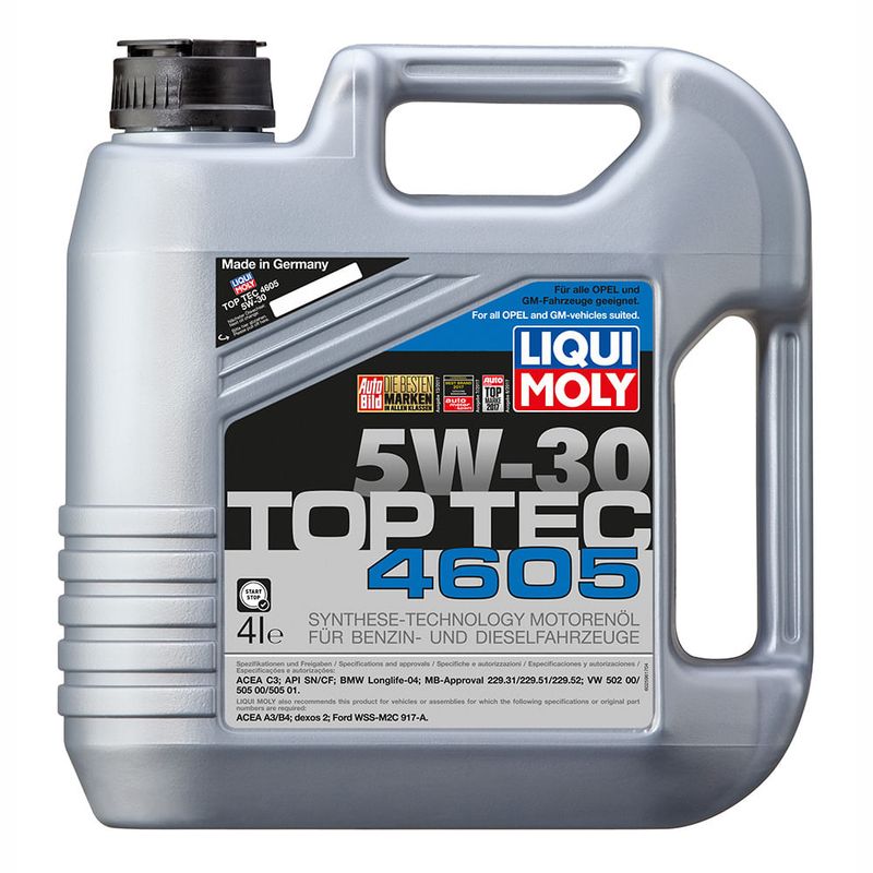 LIQUI MOLY - Aceite Liqui Moly Top Tec 4605 5W-30 4 lt