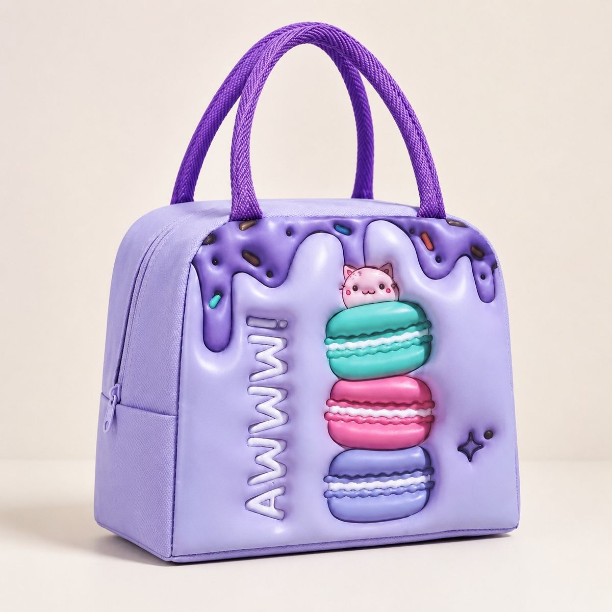 HOMESTAR - Lonchera térmica infantil purple macaroon morada