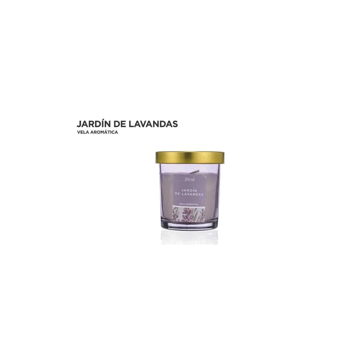 GENERICO - VELA AROMÁTICA JARDIN DE LAVANDAS, 88 GR