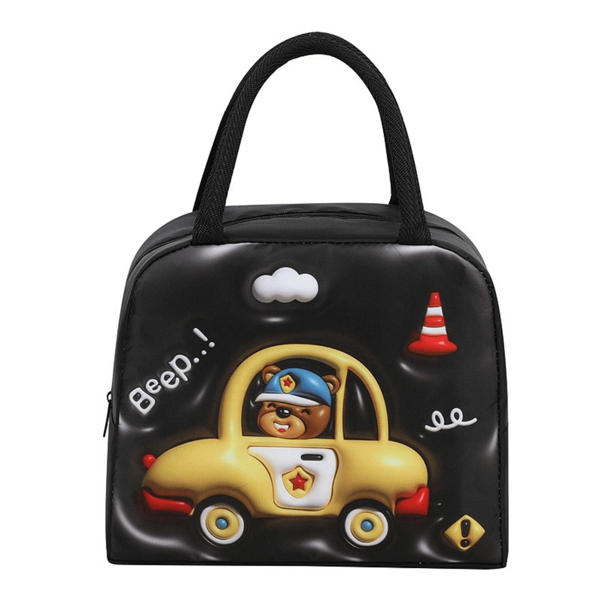 HOMESTAR - Lonchera Térmica Infantil Black Taxi