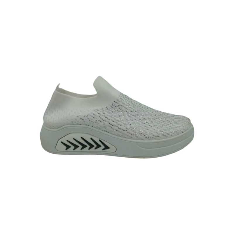 HERIEL - Zapatilla Blanca Textil Mujer