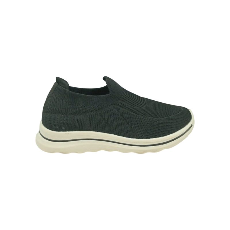 HERIEL - Zapatilla Negra Textil Mujer