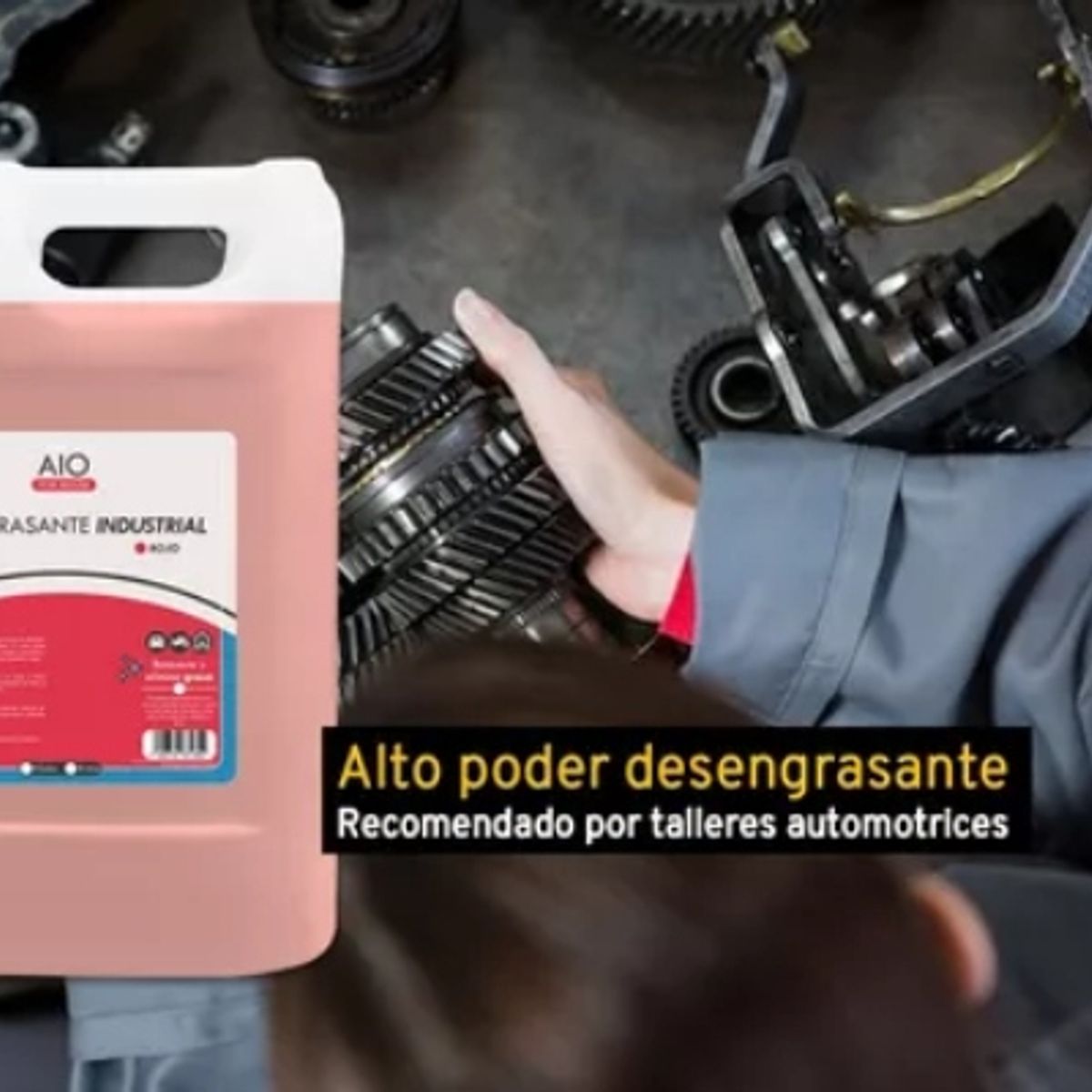 GENERICO - Desengrasante Industrial Rojo Concentrado Alto Poder 1 Galón