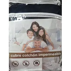 GENERICO - NUEVO CUBRE COLCHON PLUSH PROTECTOR IMPERMEABLE SUPER KING