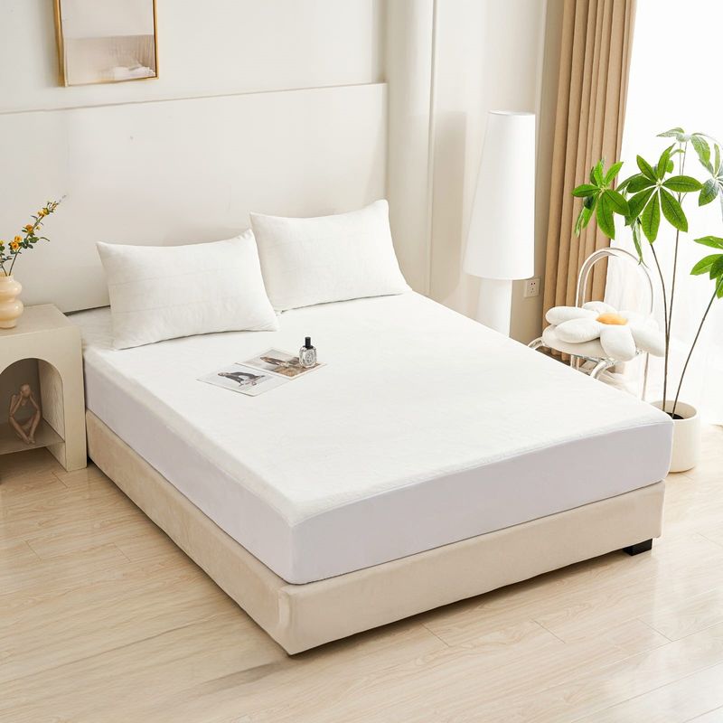 GENERICO - NUEVO CUBRE COLCHON PLUSH PROTECTOR IMPERMEABLE SUPER KING